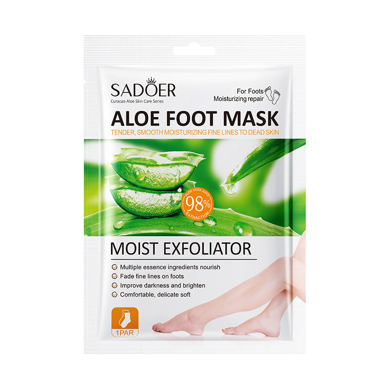 Wholesale Aloe Foot Mask, Exfoliating, Deeply Moisturizing, Tender and Whitening Foot Skin 464