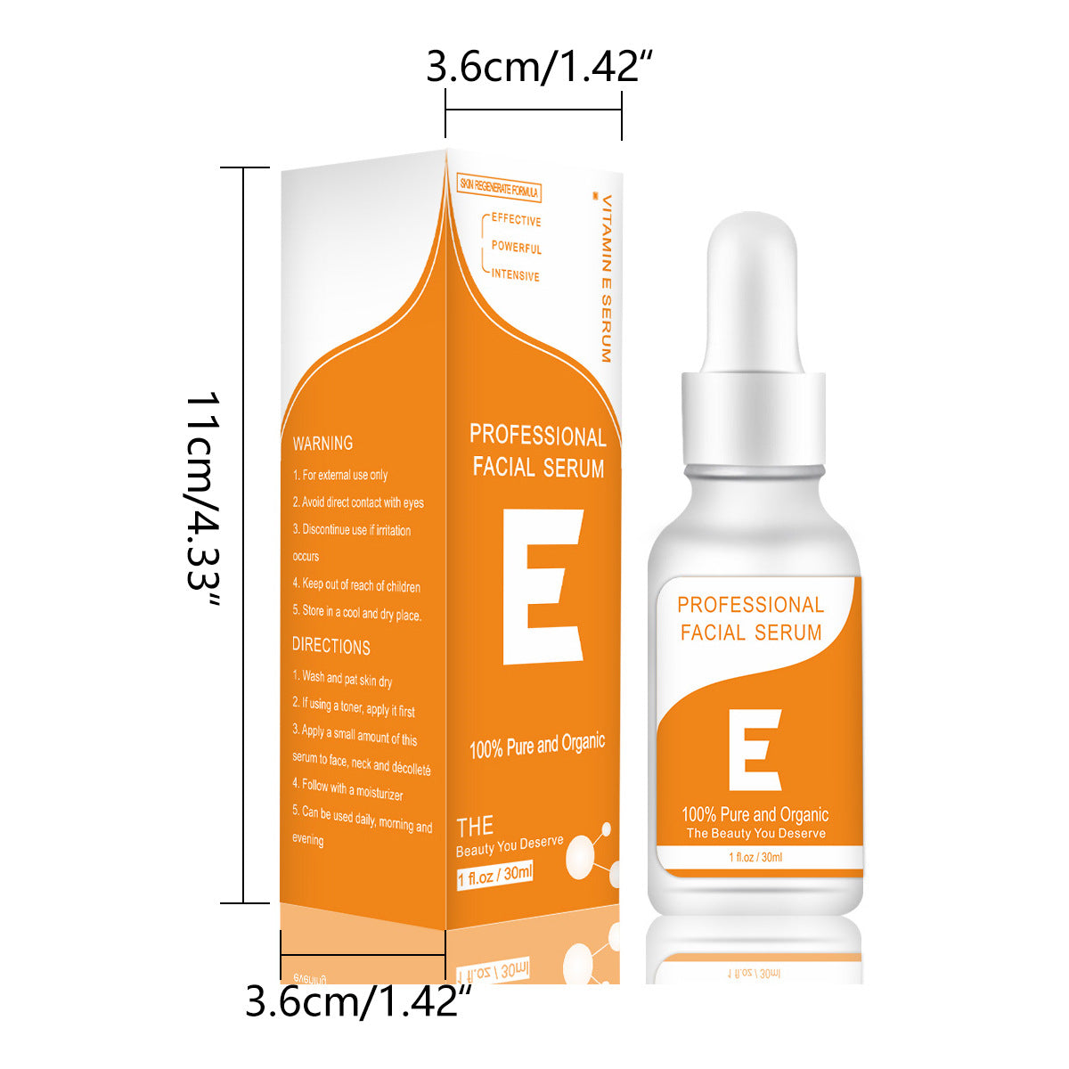 OEM & ODM Wholesale Vitamin E Liquid Essence, Hydrating and Moisturizing Facial Serum Factory 024