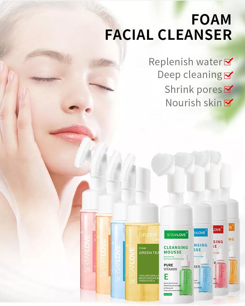 OEM Pure Vitamin C10 Serum Cleansing Mousse, Wholesale Facial Cleanser Supplier 332