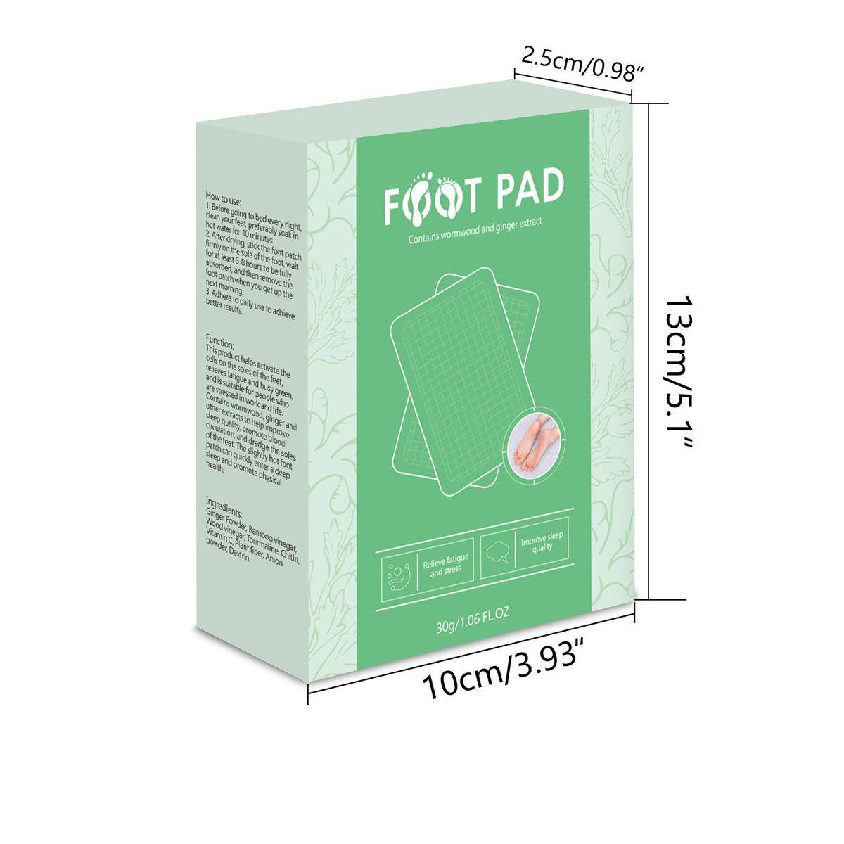 OEM Mugwort Foot Patch, Dehumidification, Mugwort Leaf and Ginger Heating Foot Pad 101