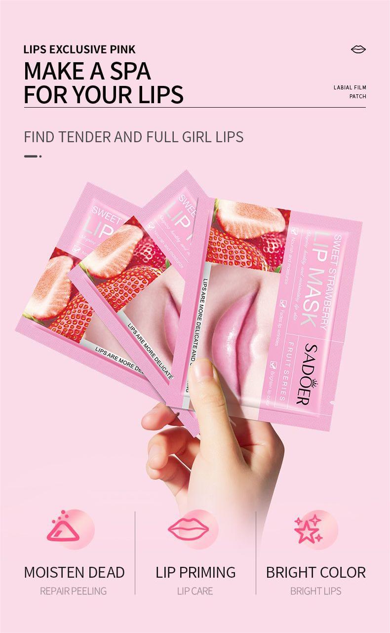 Wholesale Sweet Strawberry Nourish and Moisturize Lip Mask, Fade Lip Wrinkles, Brighten Lip Color 551