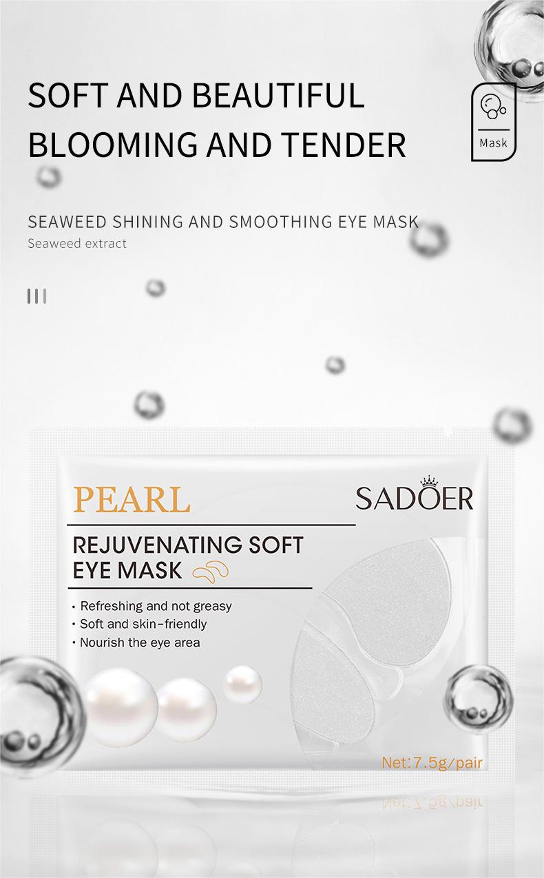 Wholesale Pearl Rejuvenating Soft Eye Mask, Fade Dark Circle Nourish Eye Masks Customization Factory 558