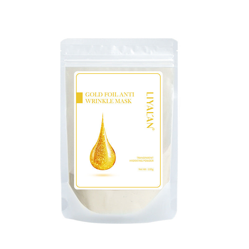 OEM Gold Foil Anti Wrinkle Crystal Mask Powder, Hydrating Soft Mask Powder, Spa Beauty DIY Jelly Mask 130