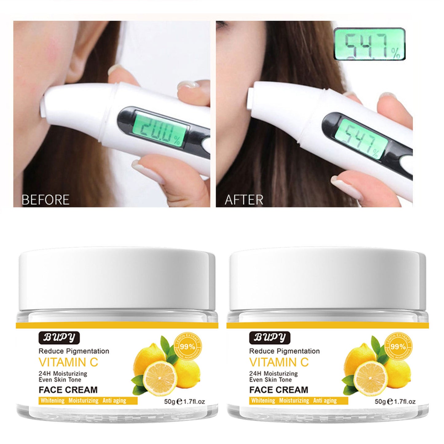 OEM Wholesale Vitamin C Face Cream, Fade Wrinkles, Tighten Skin, Moisturize, Whitening and Brighten VC Cream 320