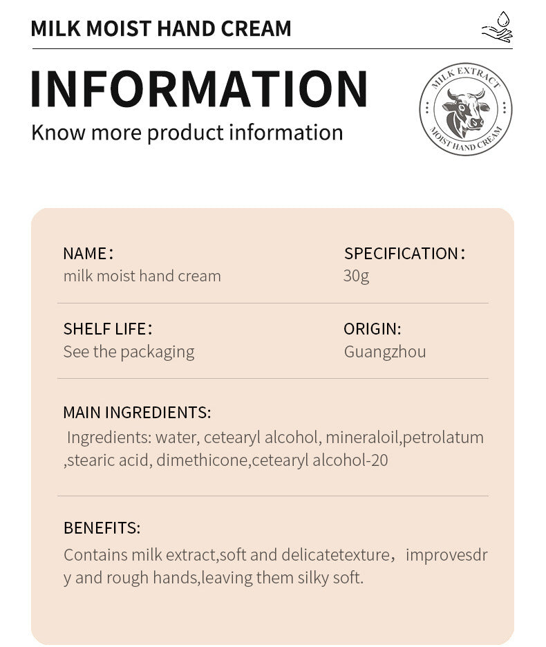 Wholesale Animal Hand Cream, Goat Milk Moisturizing, Delicate and Radiant Hand Cream Manufacturer 439