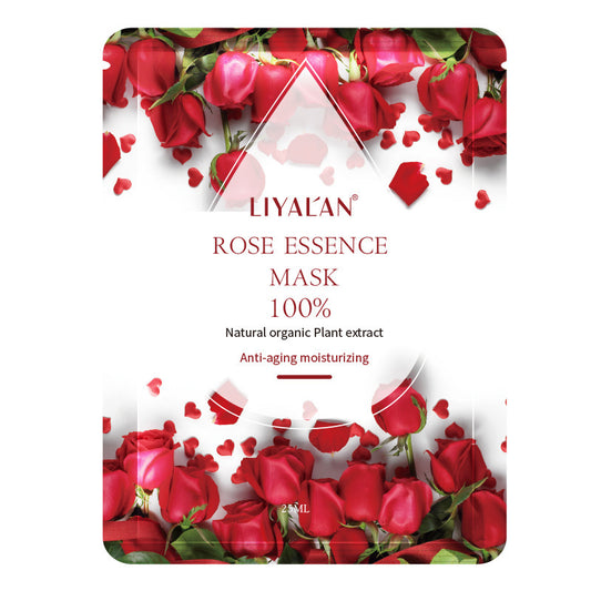 OEM Customized Rose Essence Moisturizing Mask, Hyaluronic Acid Cold Compress, Hydrating, Pore Shrinking Whitening Sheet Mask 139
