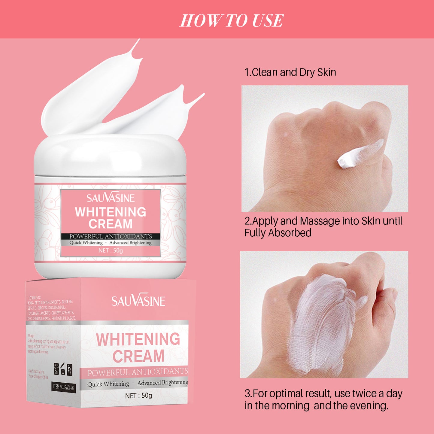 Wholesale Body Whitening Cream, Repair Black Pigmentation, Elbow and Foot Whitening Cream OEM Manufacturer 358