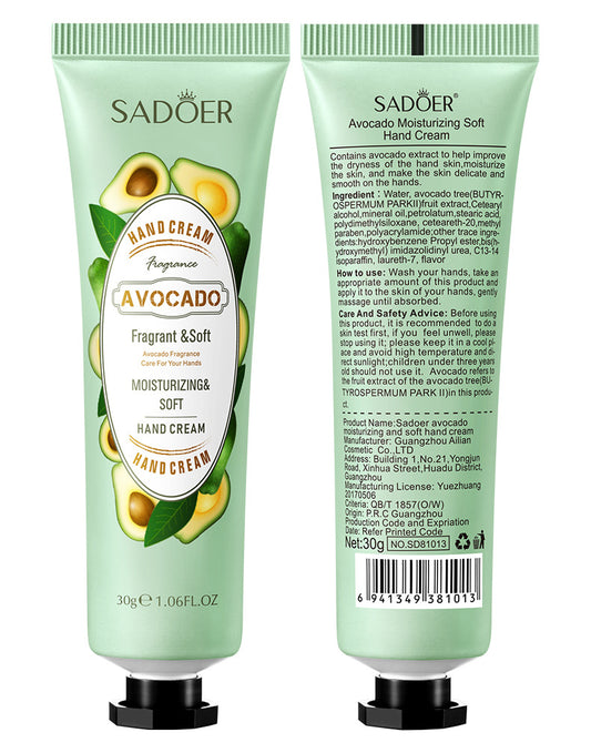 Wholesale Moisturizing and Tender Avocado Hand Cream, Hand Cream OEM Factory 426
