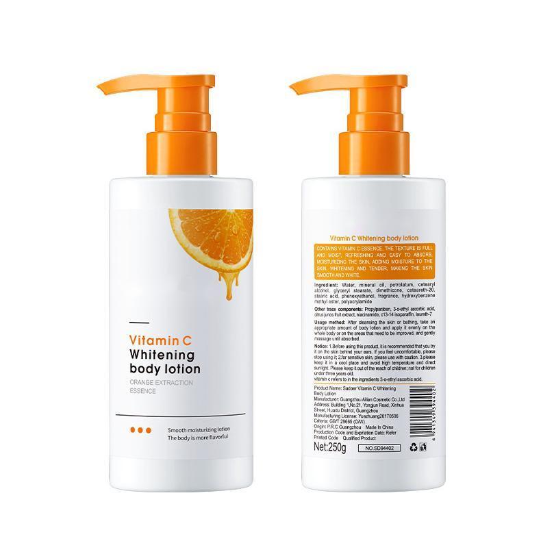 Wholesale Whitening Body Lotion, Orange Essence Vitamin C Body Lotion OEM Manufacturer 467