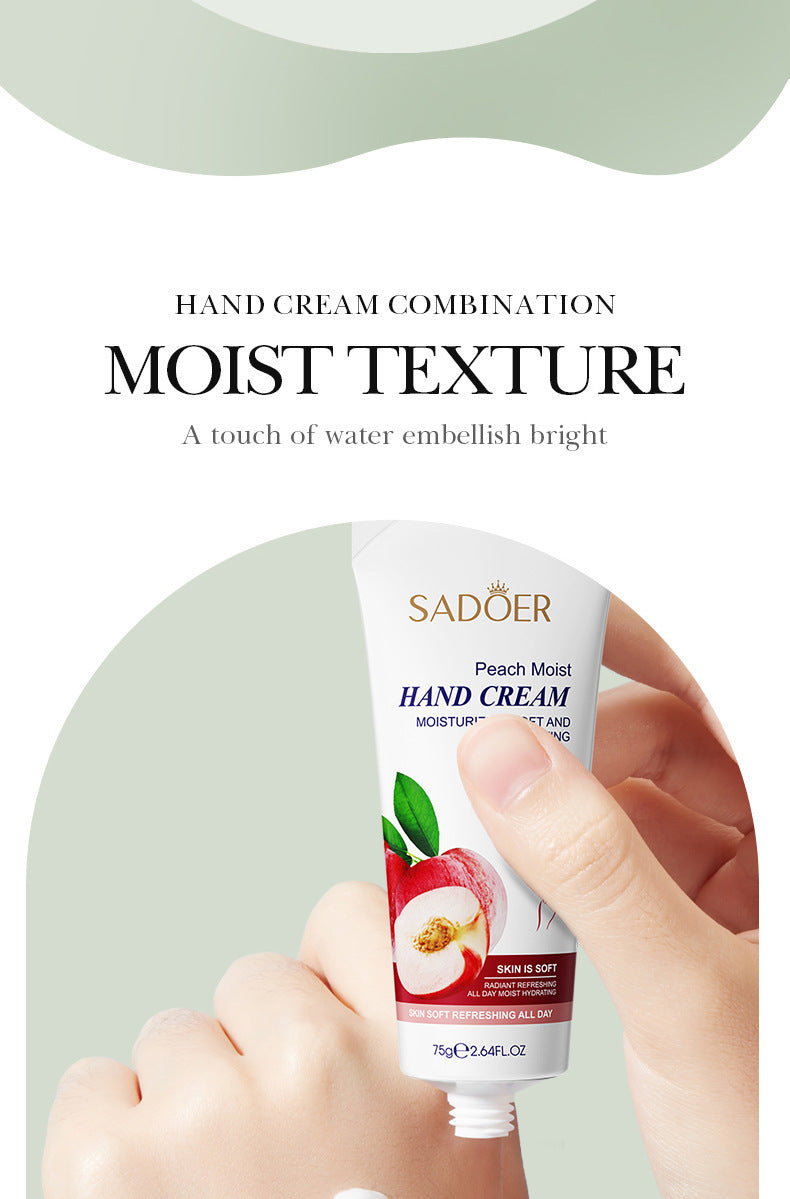 Wholesale 75g Honey Peach Hand Cream, Moisturizing and Soft Hand Skin Care Amazon Supplier 449