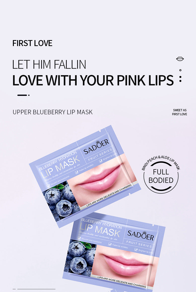 Wholesale Blueberry Hydration Moisturizing Lip Mask, Fade Lip Wrinkles, Brighten Lip Masks Manufacturer 553