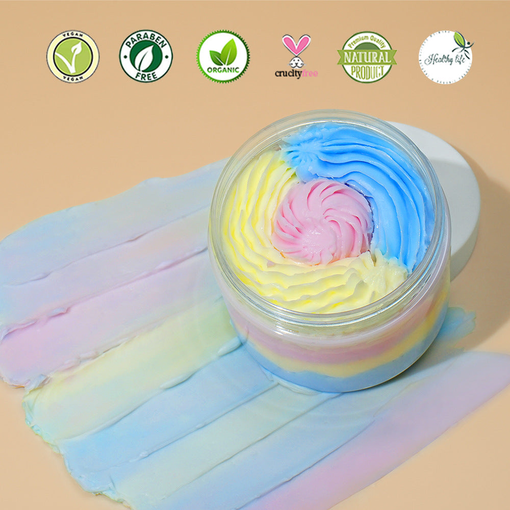 OEM Lemon Mint Lavender Latte Art Whipped Body Butter, Shea Butter, Hydrating, Ice Cream Body Lotion 186