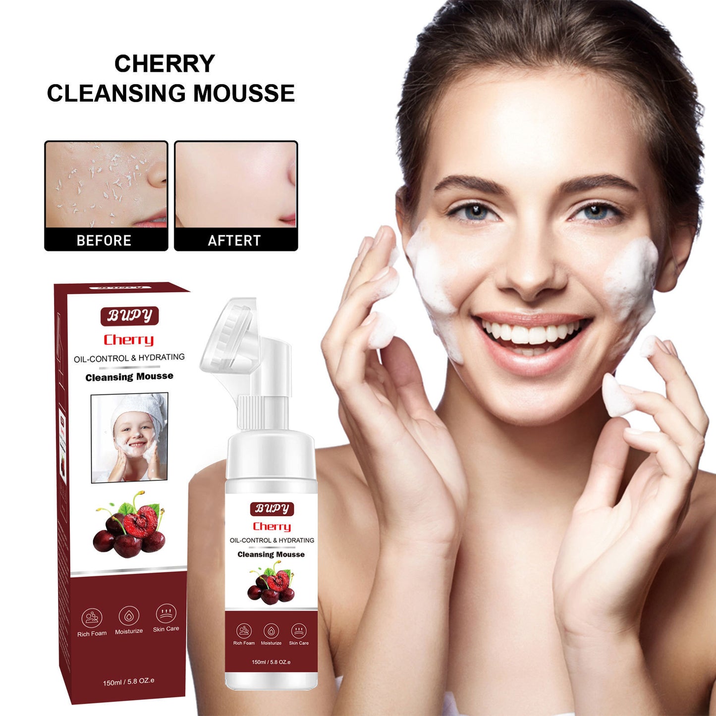 Wholesale Chelizi Cleansing Mousse, Sensitive Skin, Men and Women, Deep Cleansing Facial Cleanser 326