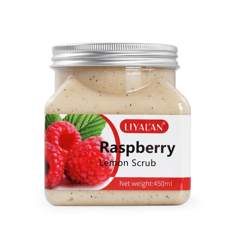 OEM & ODM Raspberry Lemon Bath Salt Scrub, Deep Cleansing, Exfoliation, Fruit Body Scrub 115
