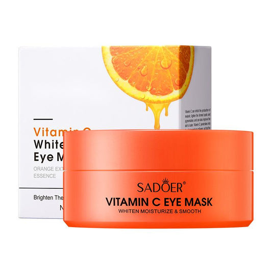 Wholesale Vitamin C White Moisturize Eye Mask, OEM Orange Extraction Essence Brighten Eye Masks 532