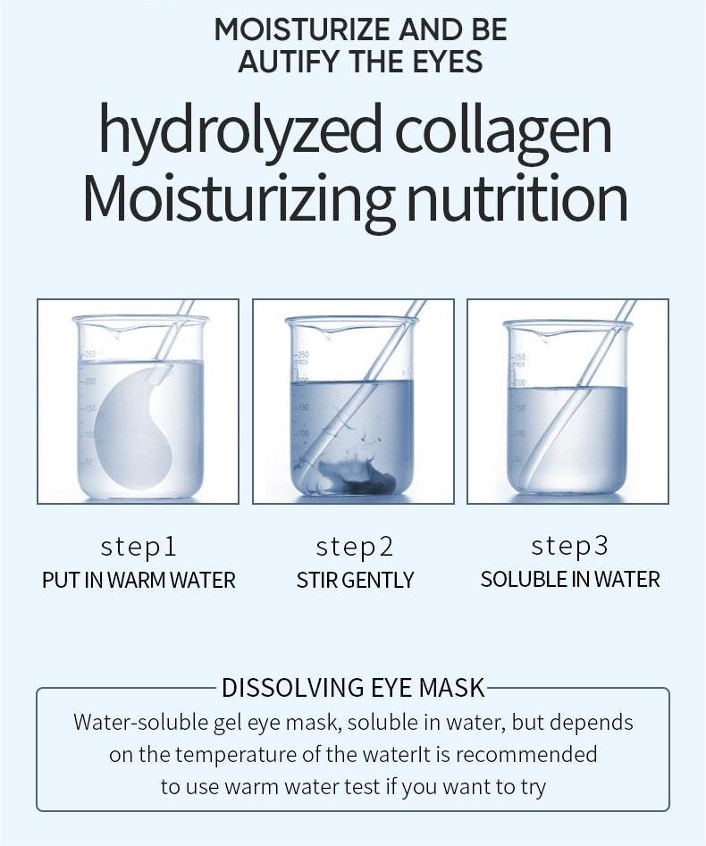 Wholesale Blueberry Firming Moisturizing Crystal Eye Mask, Private Label Dilute Black Eye Masks 514