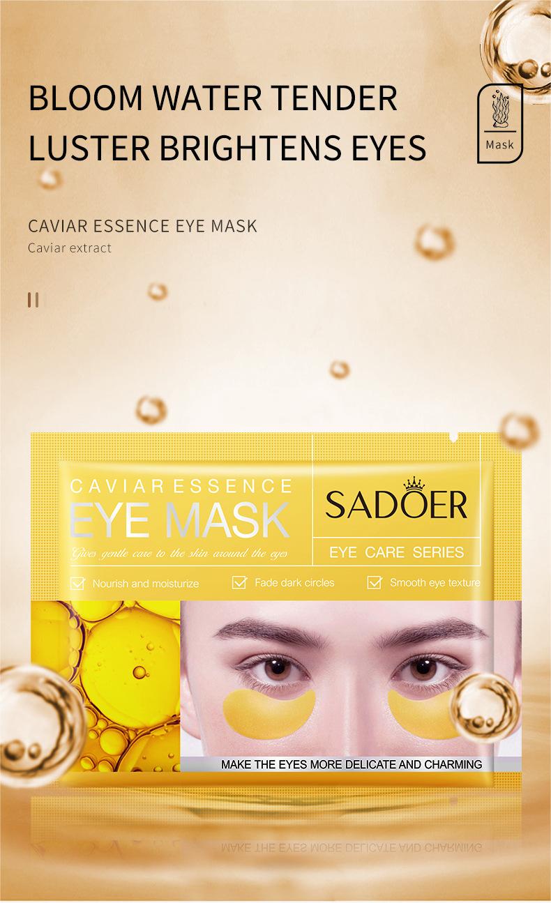 Wholesale Caviar Essence Nourish and Moisturize Eye Mask, Fade Dark Circle Eye Masks 555