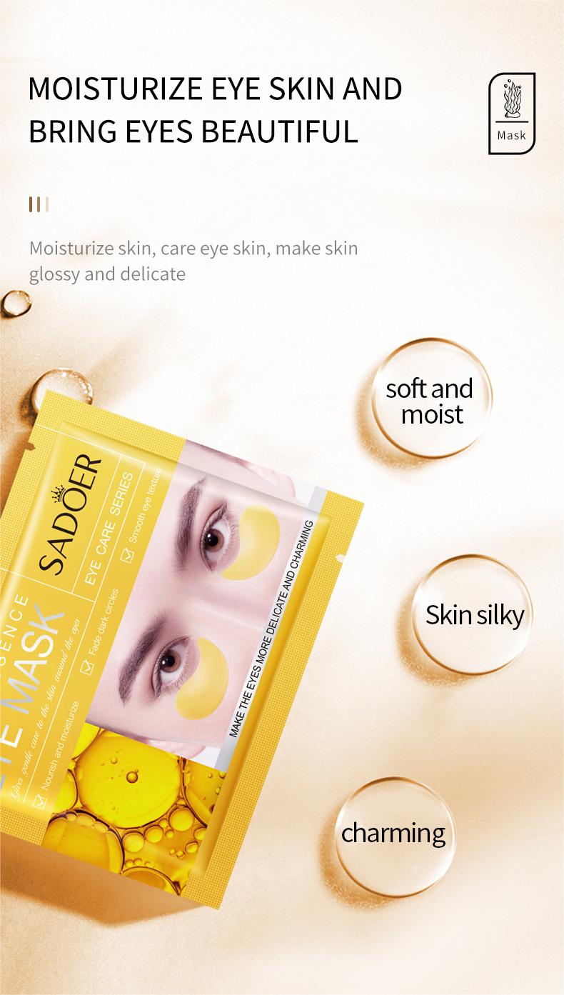 Wholesale Caviar Essence Nourish and Moisturize Eye Mask, Fade Dark Circle Eye Masks 555