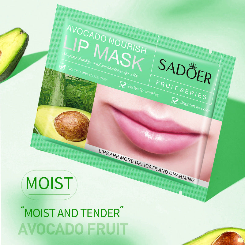 Wholesale Avocado Nourish and Moisturize Lip Mask, Fade Lip Wrinkles, Brighten Lip Color Masks 550