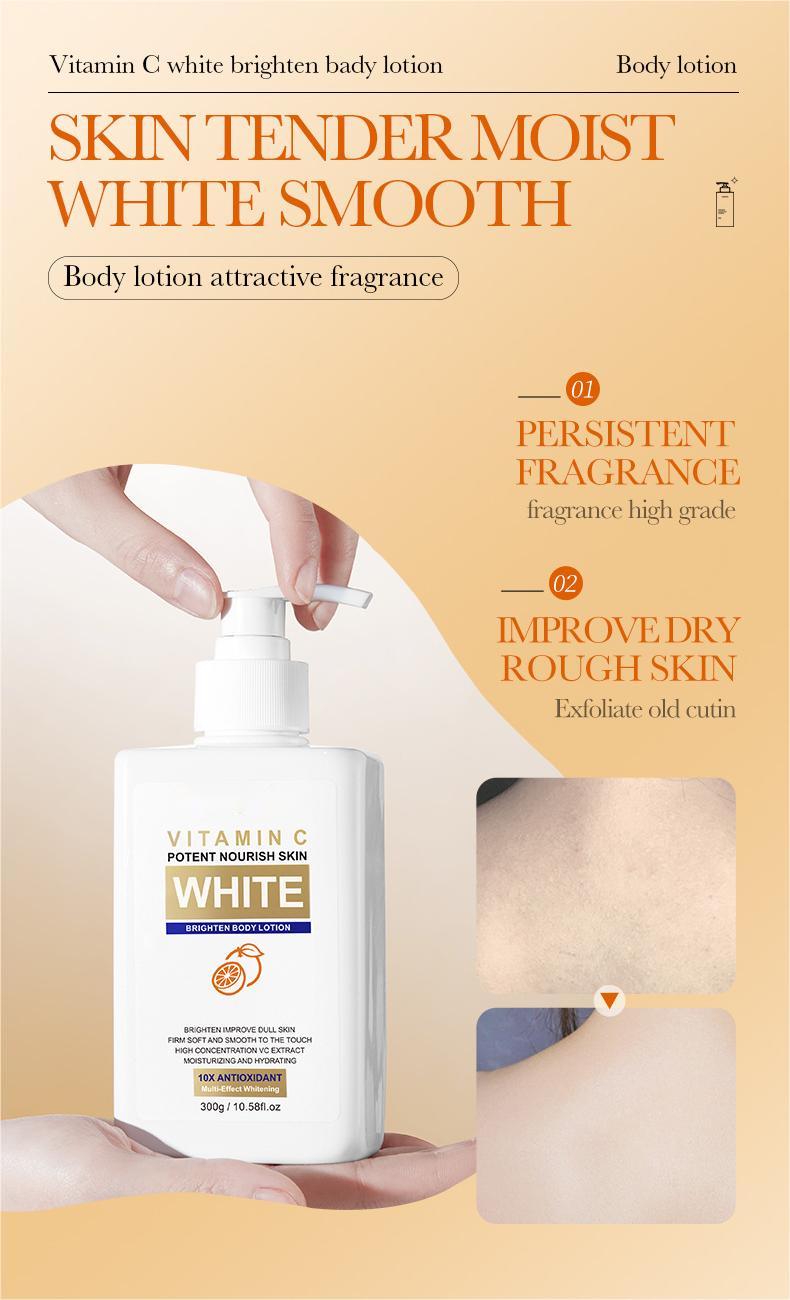 Wholesale Nourish and Brightening Skin, Private Label Vitamin C Whitening Nourish Body Lotion 470