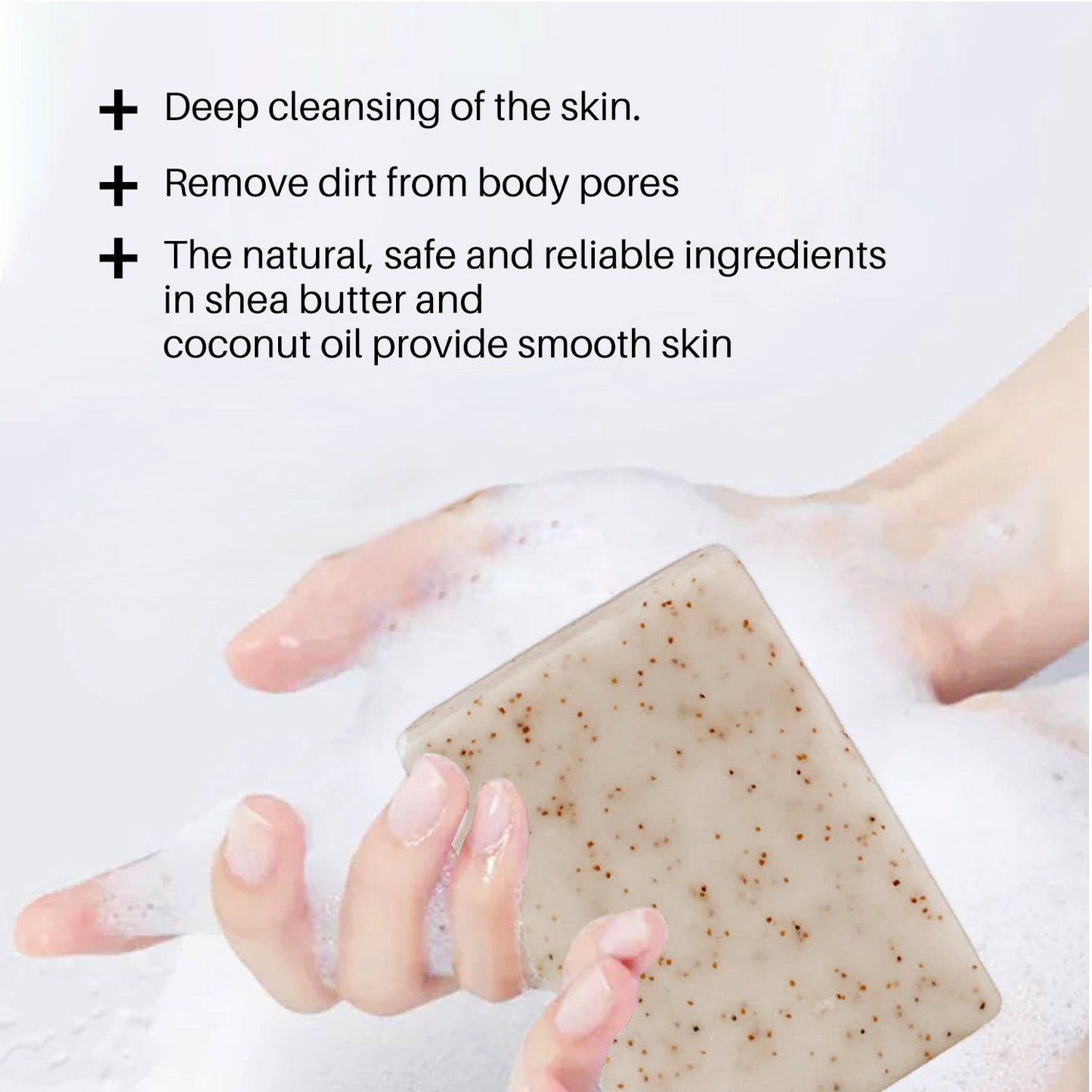 Wholesale Facial Scrub Soap, OEM Customized Coconut Essential Oil Soap, Body Scrub Soap 399