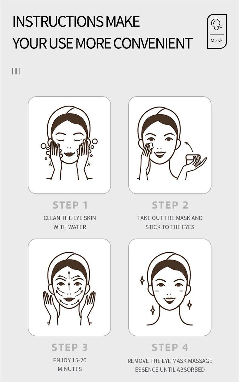 Wholesale Seaweed Smoothing Eye Mask, Nourish and Moisturize, Fade Dark Circle Eye Masks 554