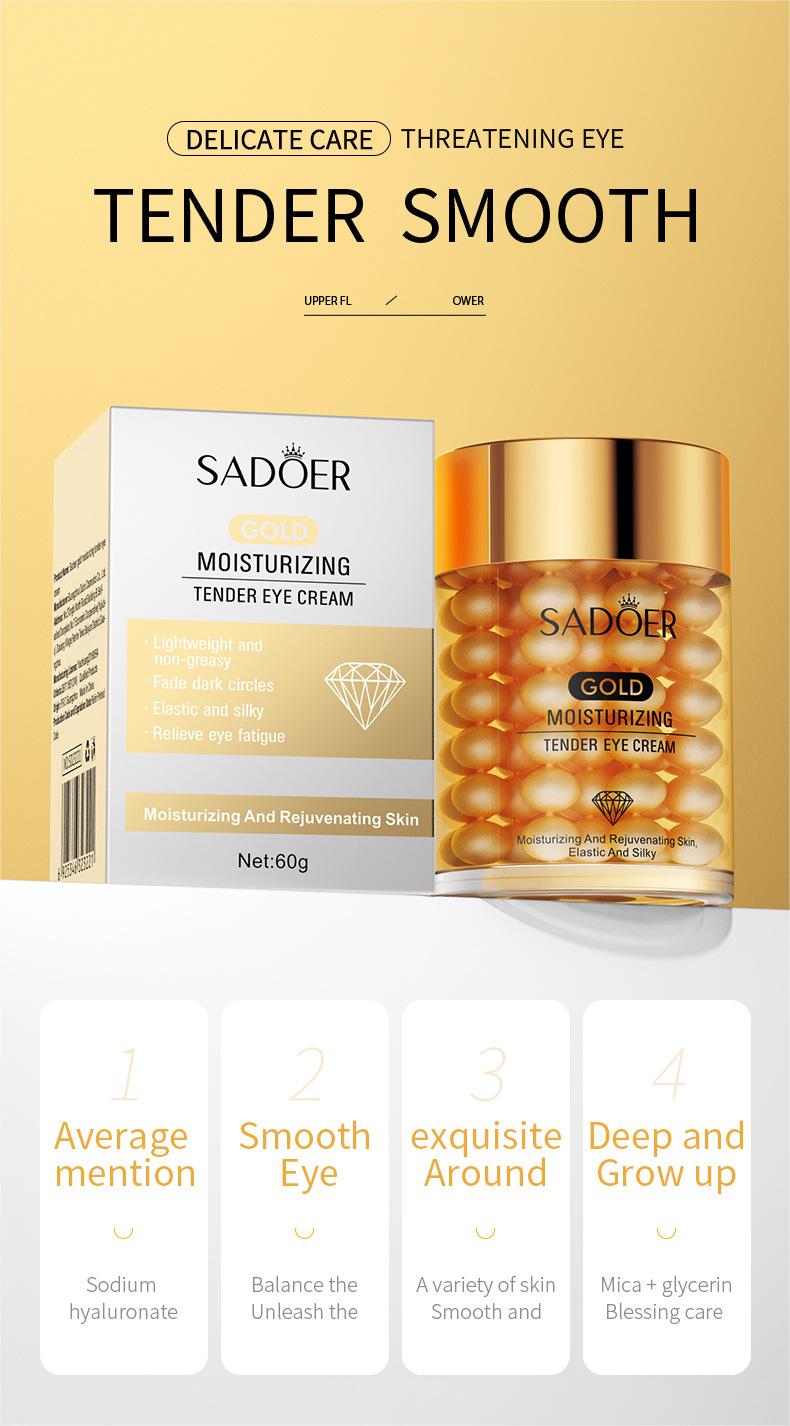 Wholesale Gold Moisturizing Tender Eye Cream, Fade Dark Circles, Elastic and Rejuvenating Eye Skin 529
