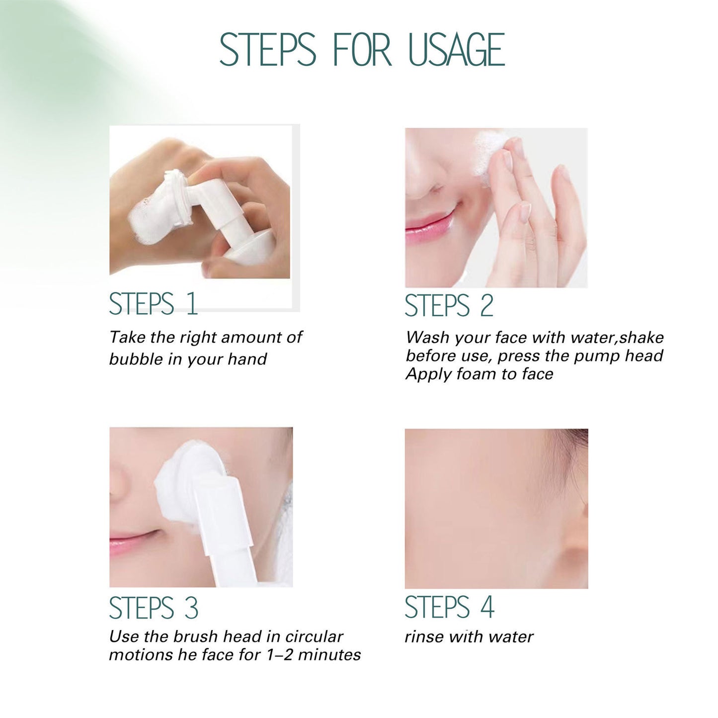 OEM & ODM Watermelon Cleansing Mousse, Soft Foam, Moisturizing, Cleansing and Makeup Removing Cleanser 329