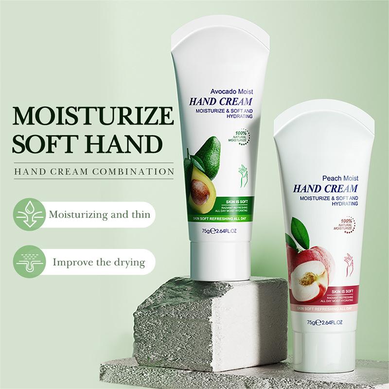 Wholesale 75g Honey Peach Hand Cream, Moisturizing and Soft Hand Skin Care Amazon Supplier 449