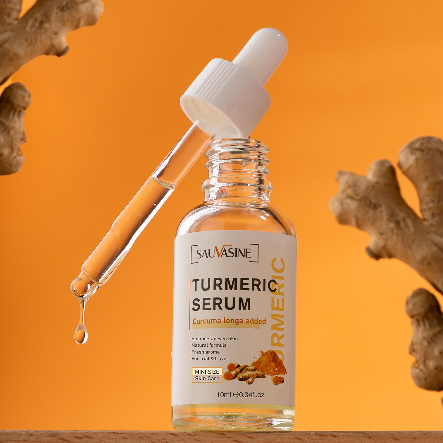 OEM Private Label 10ML Turmeric Serum, Moisturizes, Whitening, Fine Lines, Anti-aging Facial Essence 355