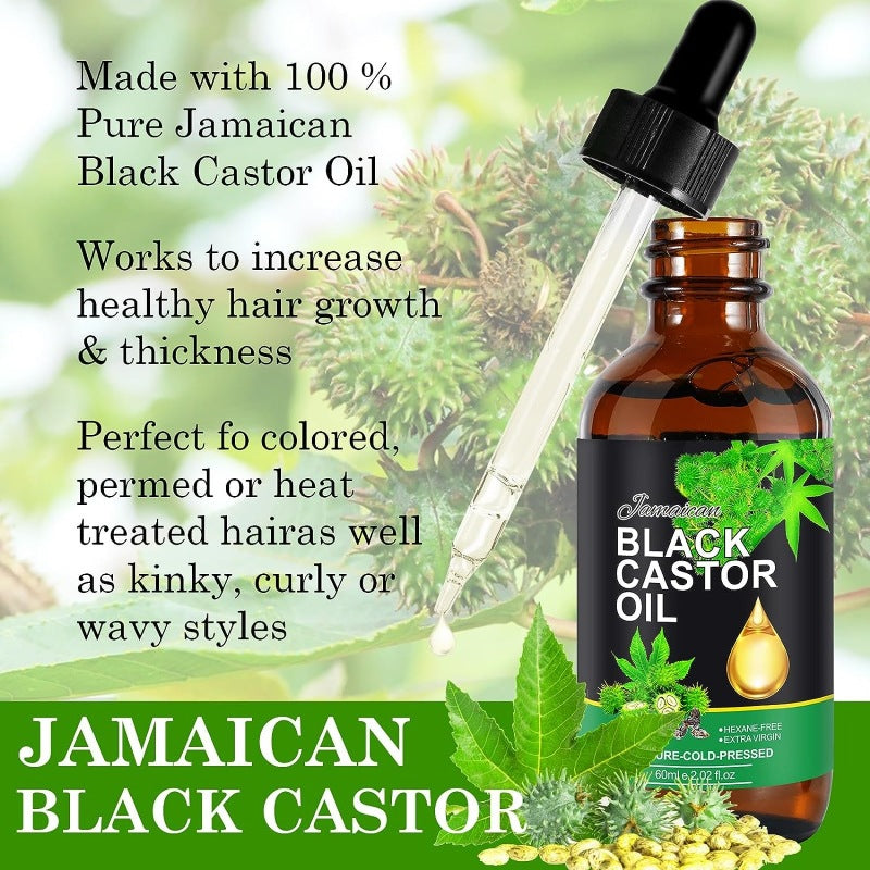 OEM 60ML Customized Private Label Jamaican Black Castor Oil, Hair Care Oil Factory 210