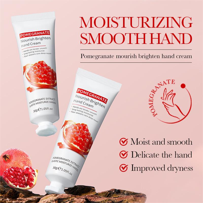 Red Pomegranate Whitening Hand Cream, Moisturizing, Hydrating, Anti Cracking Hand Cream OEM Customization 452