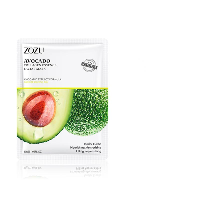 Wholesale Avocado Collagen Essence Facial Mask, Skin Care Mask Manufacturer 500