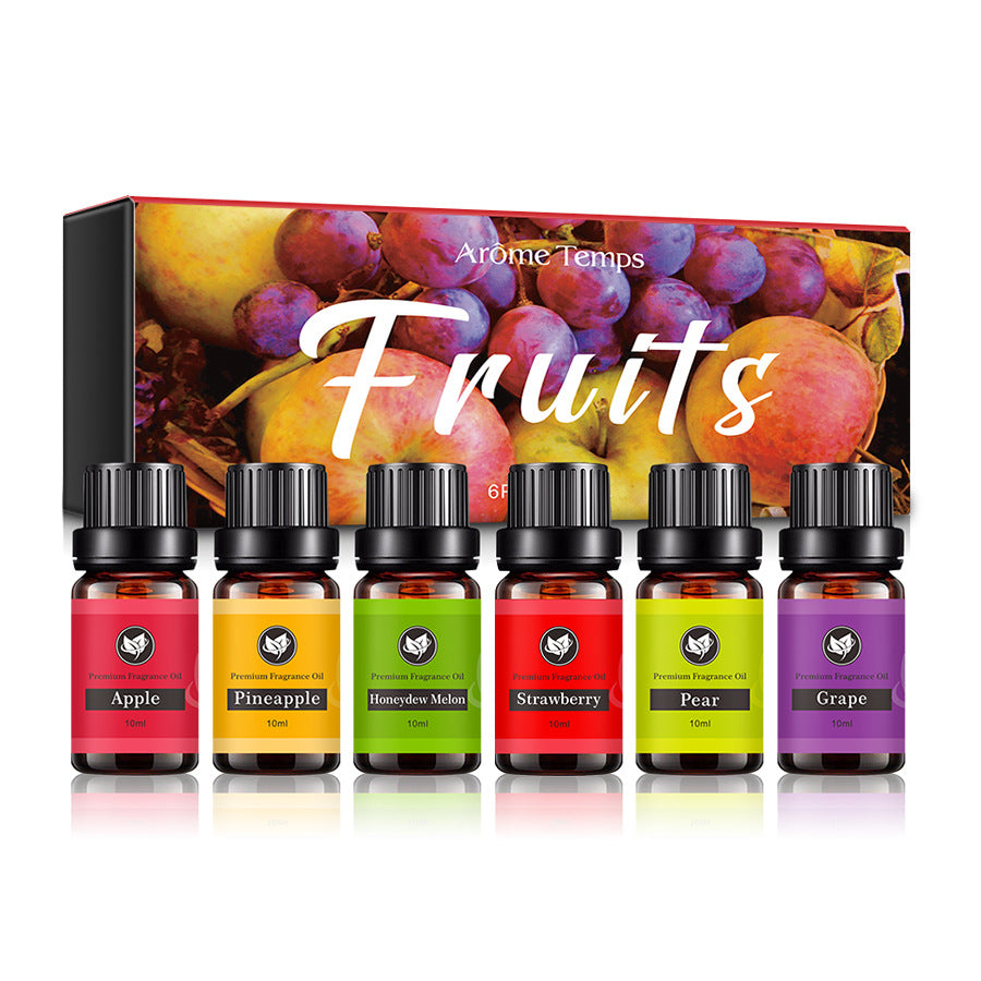 OEM & ODM Frunits Apple, Pineapple, Honeydew Melon, Strawberry, Pear, Grape, Private Label  Essential Oil Sets Gift Box Manufacturer 085