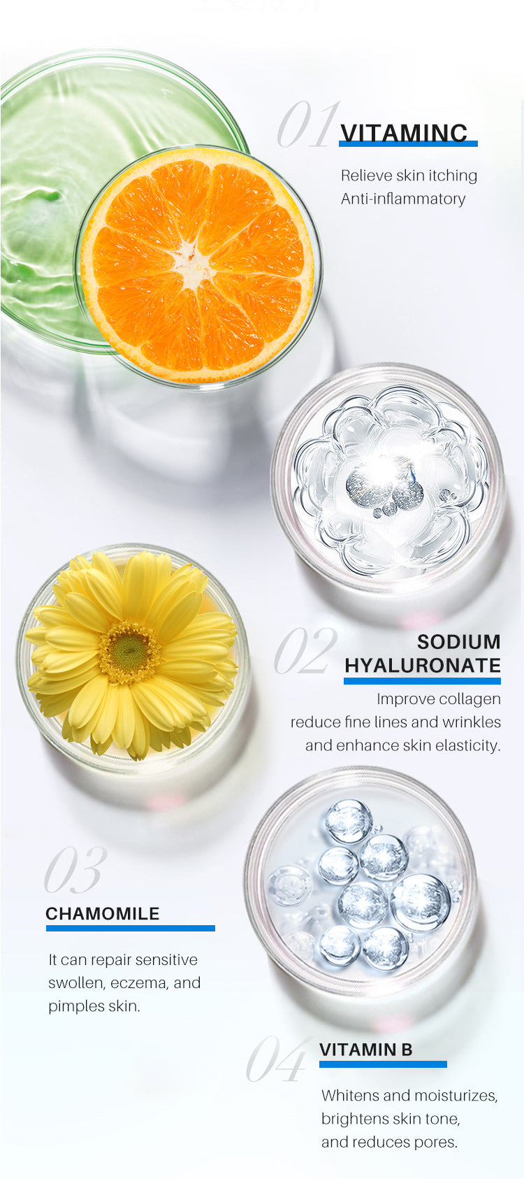 Wholesale Hyaluronic Acid Essence, Whitening and Firming Face, Improving Dull Skin, Anti-aging Serum 391