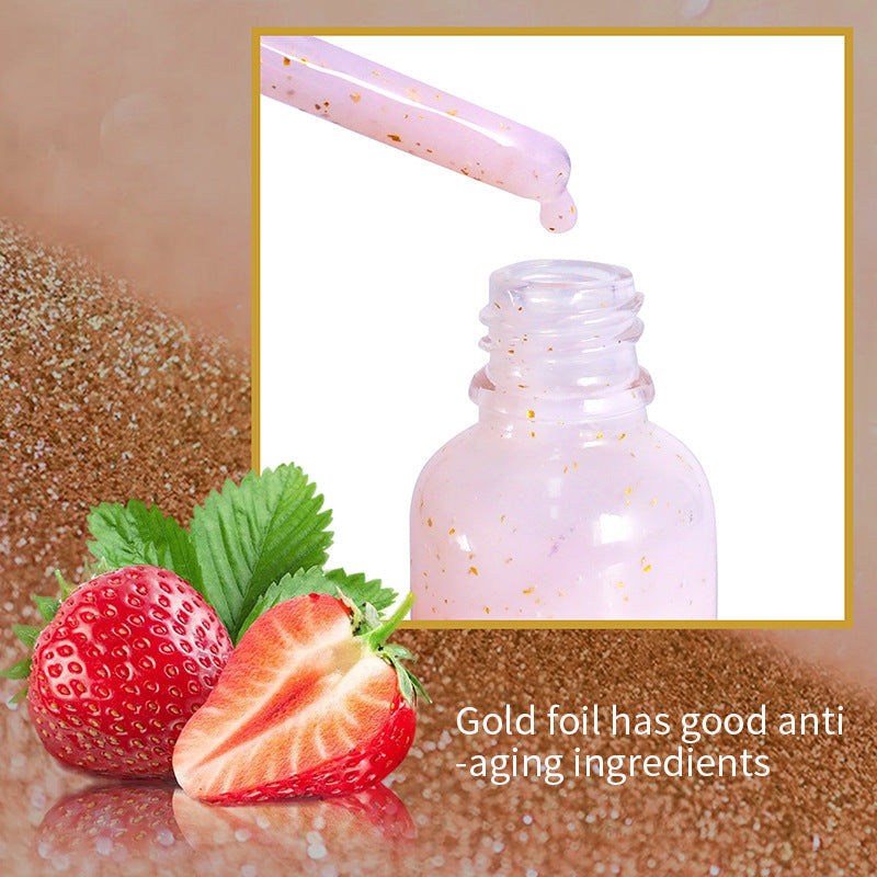 OEM Wholesale 24K Gold Strawberry Essence, Brightening Dullness, Moisturizing, Whitening Facial Serum 149