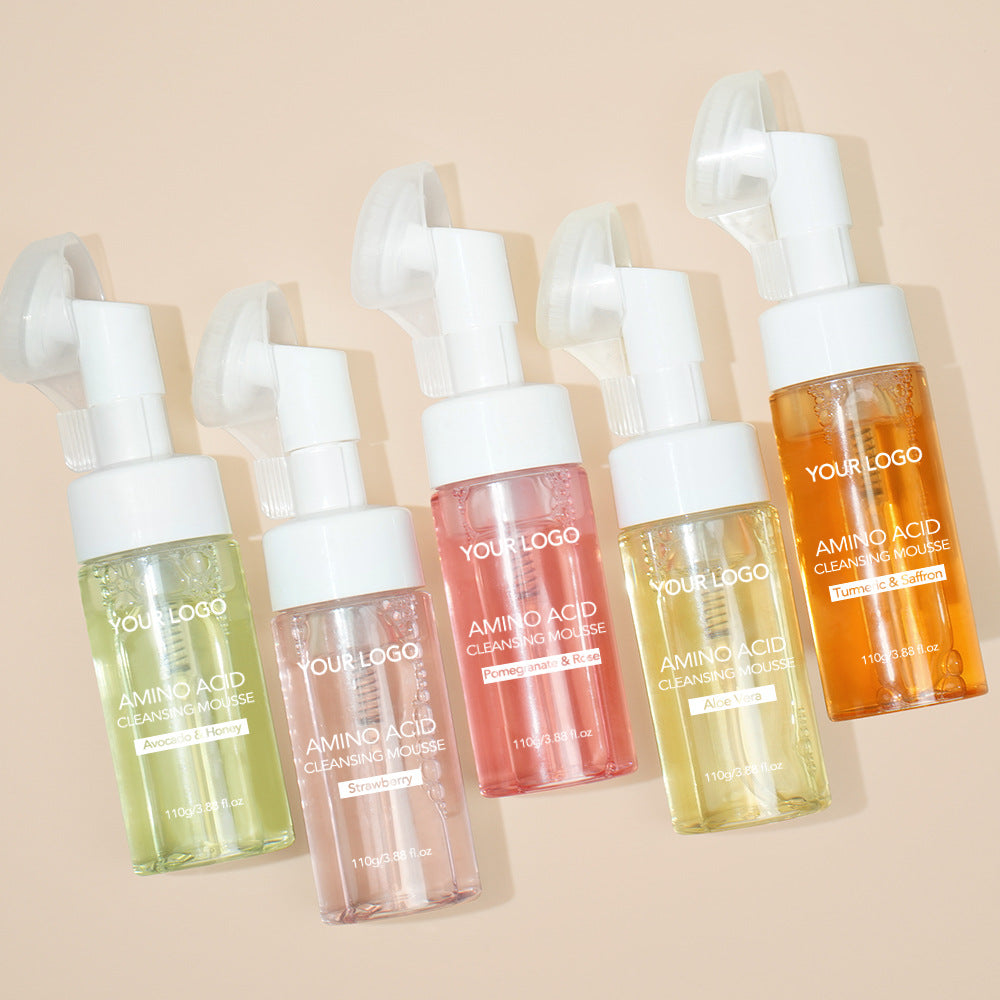 OEM Customized Avocado & Honey Amino Acid Cleansing Mousse, Foaming Cleanser, Gentle Cleansing, Oil Control, Brush Cleanser 175
