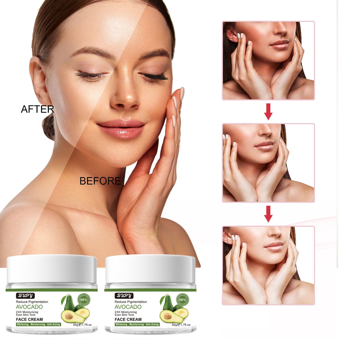 Wholesale Avocado Face Cream, Moisturizing, Wrinkles, Tender Skin, Firming Essence Cream Manufacturer 321