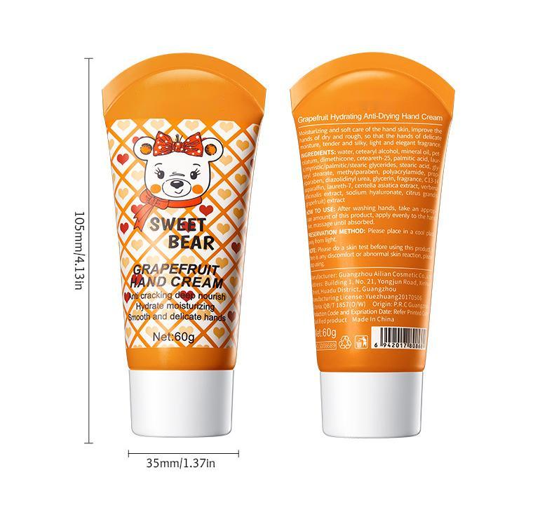 Wholesale 60g Grapefruit Anti Cracking Hand Cream, Deep Nourish Moisturizing, Hydration Hand Cream Customization 461