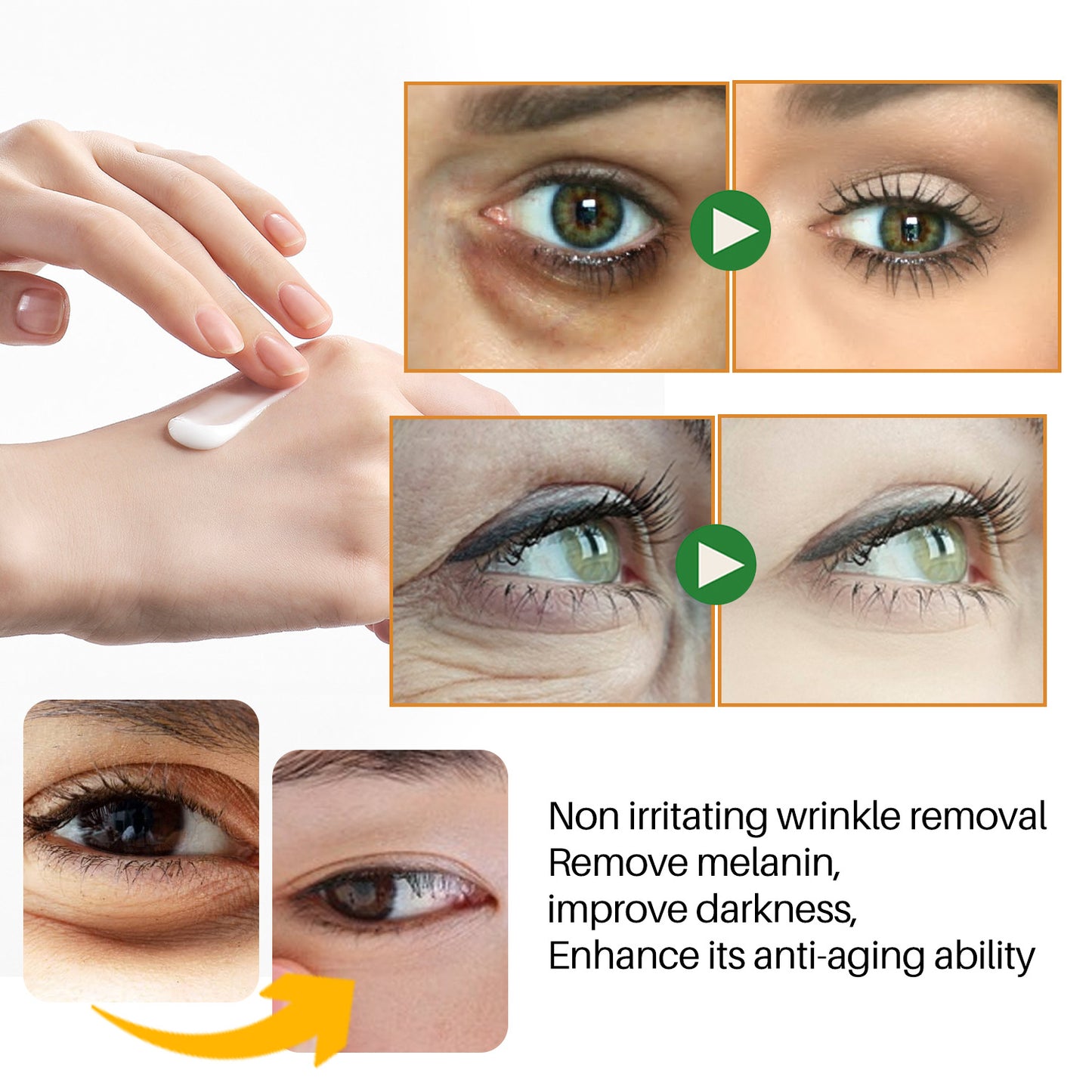 Wholesale Ginseng Retinol Eye Cream, Improves Dark Circles, Reduces Fine Lines and Wrinkles 422