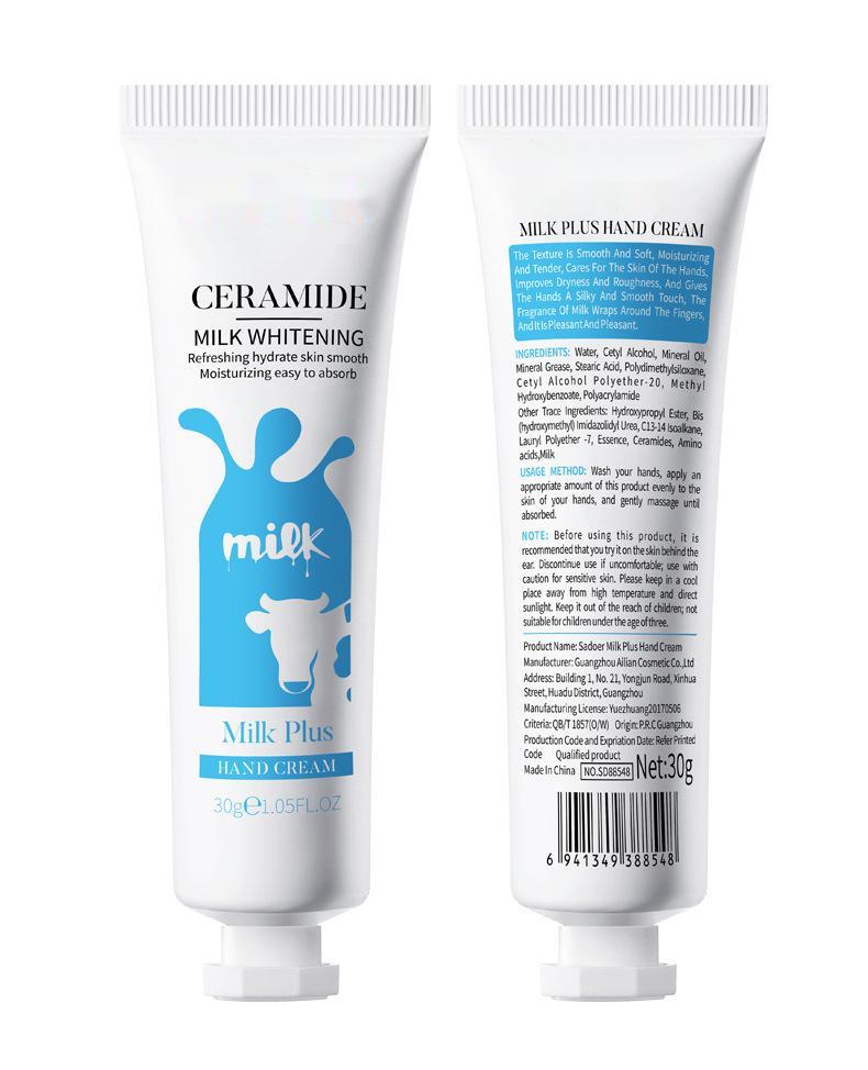 Wholesale Milk Whitening Hand Cream, Customized Moisturizing, Hydrating, Anti Cracking Hand Cream 451