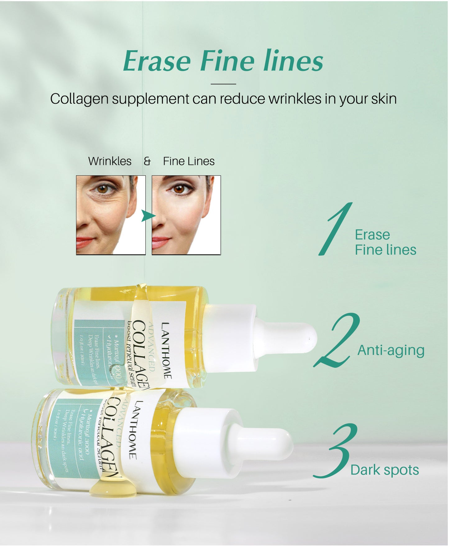 OEM Customized Collagen Essence, Firming, Moisturizing, Repairing and Diminishing Fine Lines Serum Manufacturer 362