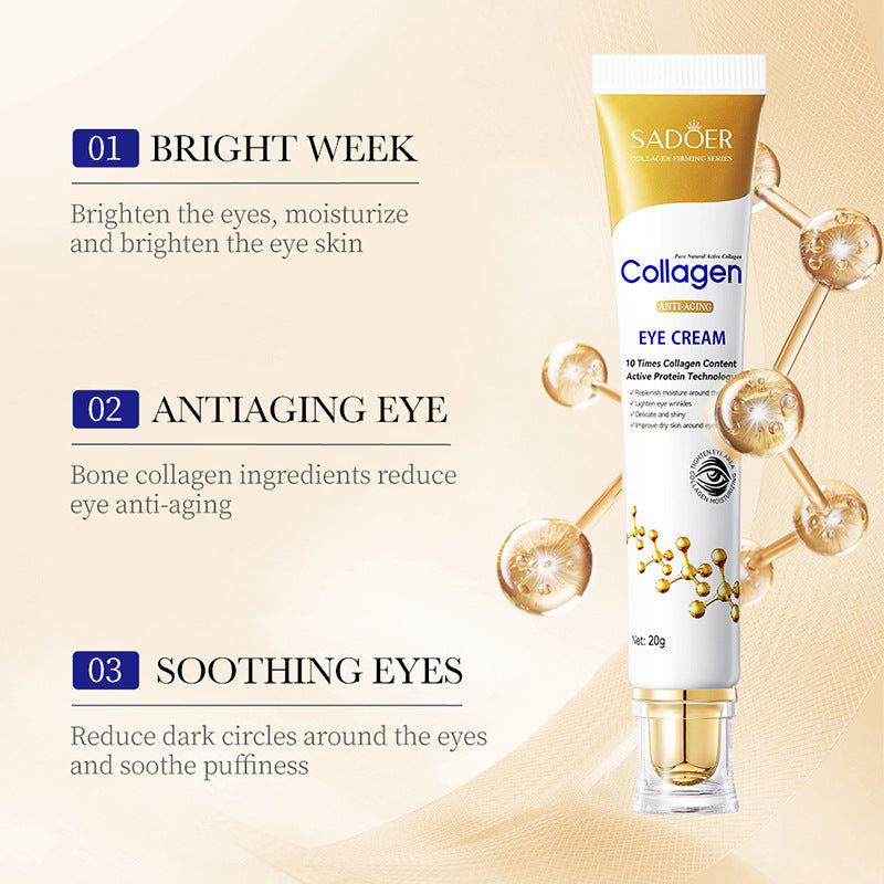 Wholesale Collagen Anti-Wrinkle Eye Cream, Reduce Fine Lines, Firming Eye Skin, Remove Puffiness and Dark Circles 518