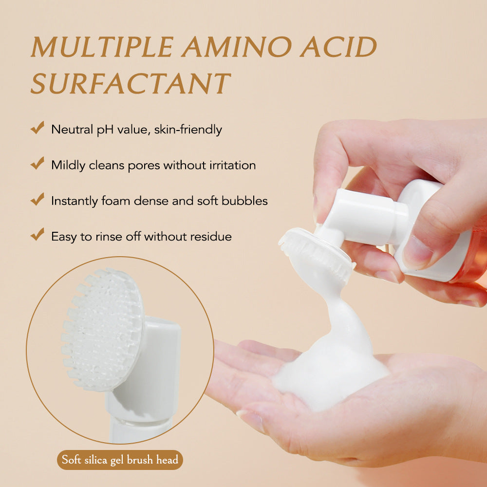 Private Label Customized Turmeric & Saffron Amino Acid Cleansing Mousse, Foaming Cleanser, Gentle Cleansing, Oil Control, Brush Cleanser 176