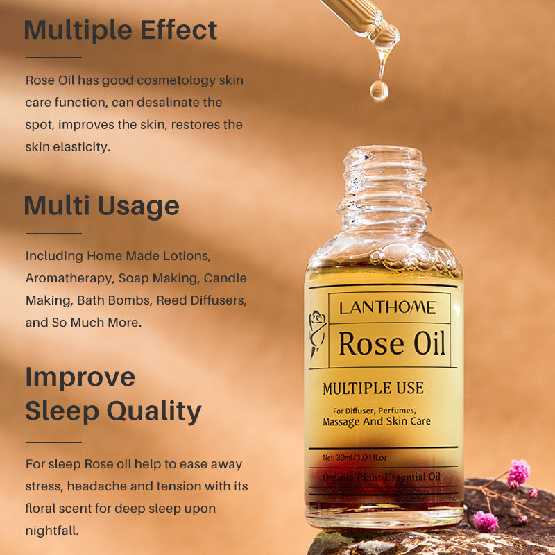 Private Label Customized Rose Oil, Nourishing and Moisturizing Essential oil, Lifts Fine Lines 374