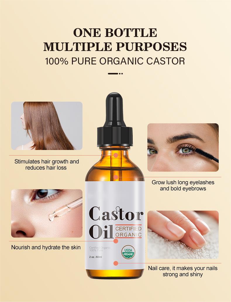 Wholesale Castor Oil, Skin Care, Massage Base Oil, Hair, Eyebrows, Eyelash Care Organic OEM Castor Oil 277