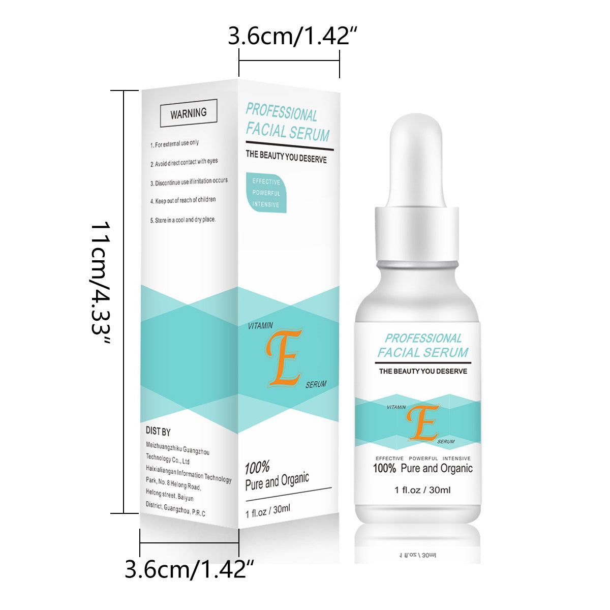 Vitamin E Liquid Essence, Hydrating and Moisturizing, Facial Serum Beauty Skin Factory 020