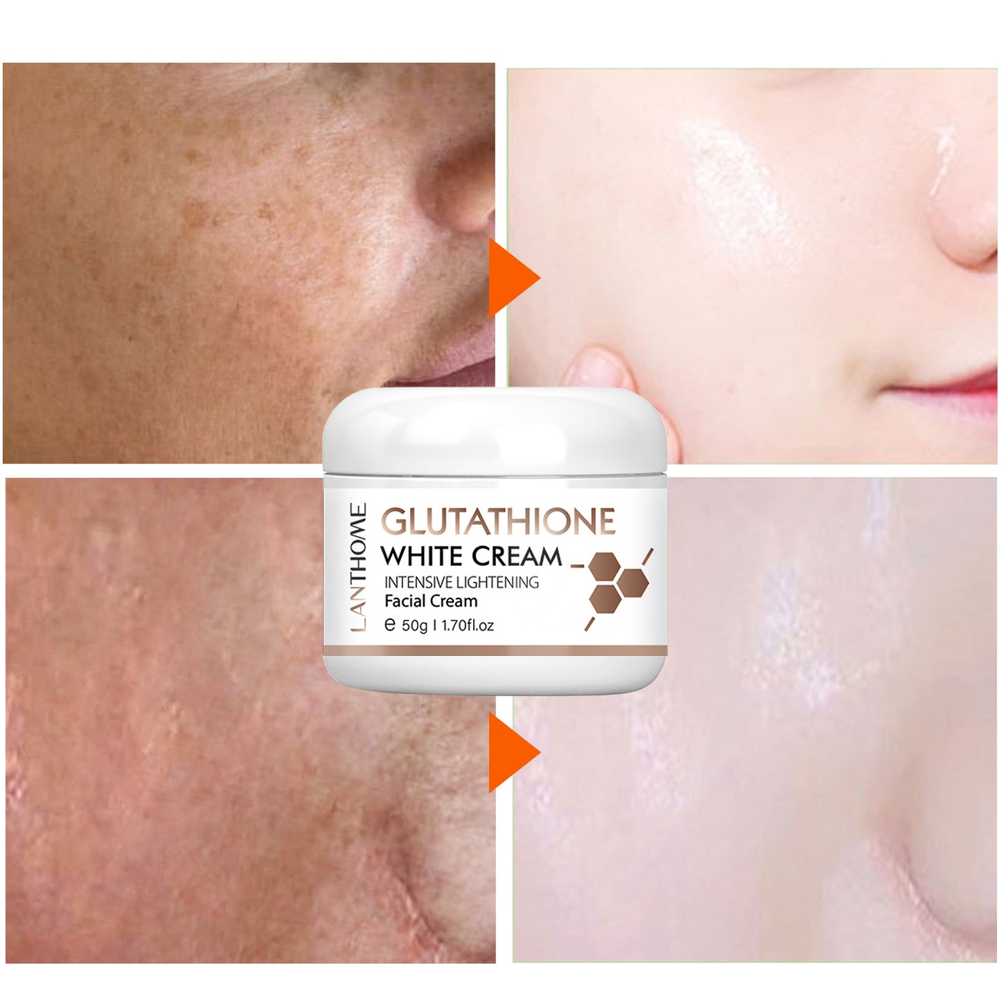 OEM & ODM Glutathione White Cream, Intensive Lightening Facial Cream Private Label Customization 369