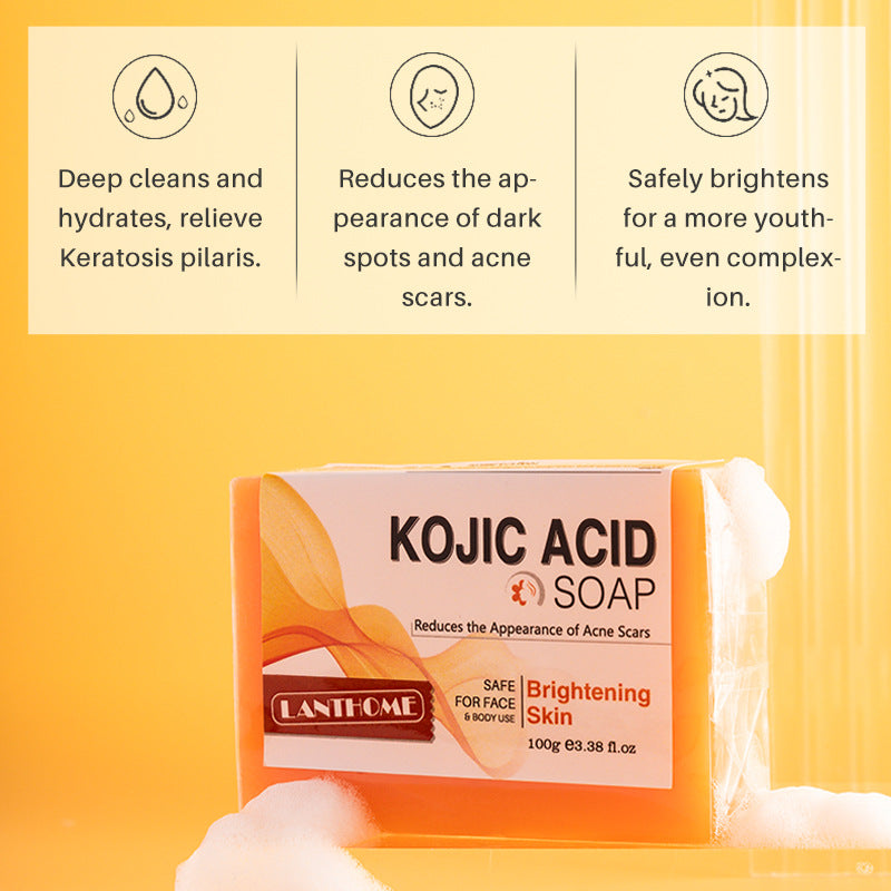 Wholesale Kojic Acid Soap, Reduce Ance Scars, Brightening Skin Cleansing Soap OEM Customization 386