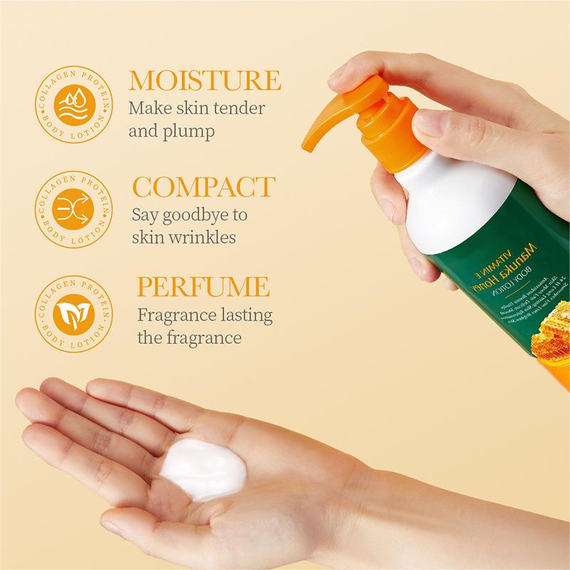 Wholesale Vitamin E Honey Body Milk, Moisturizing and Refreshing, Moisturizing and Nourishing 480